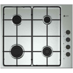 Thermogatz TGS 9040 IX Εστία Φυσικού Αερίου Αυτόνομη Inox 58x51εκ. Ασημί